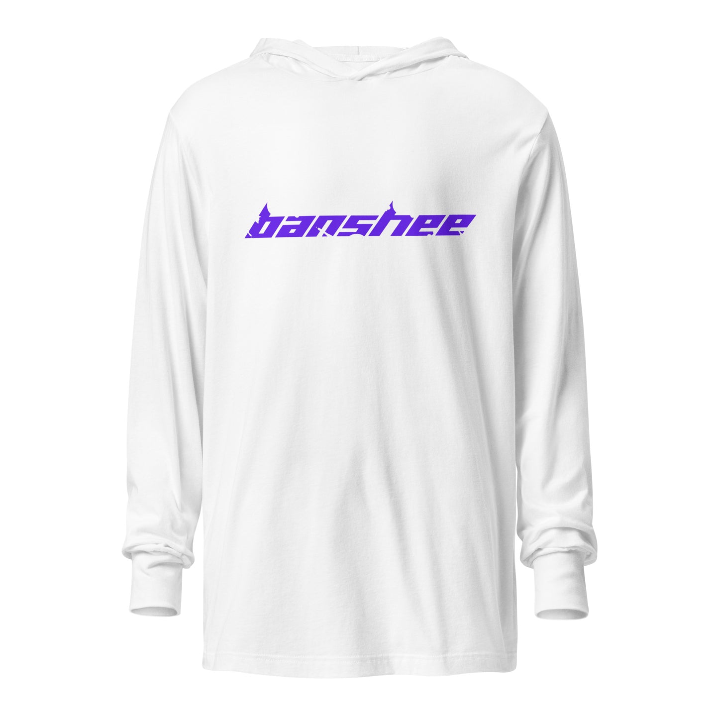 Banshee Purple Linear Logo - Hooded long-sleeve tee