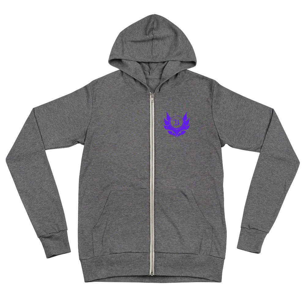 Banshee Purple Creature Logo - Full Zip Hoodie