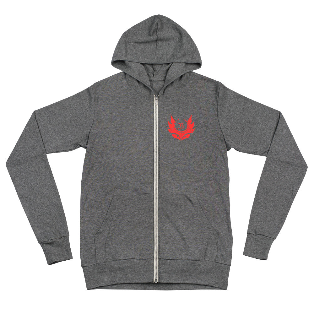 Banshee Red Creature Logo - Full Zip Hoodie