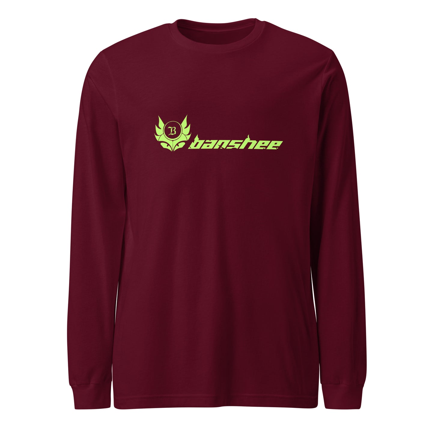 Banshee Linear Lime - Long Sleeve Tee