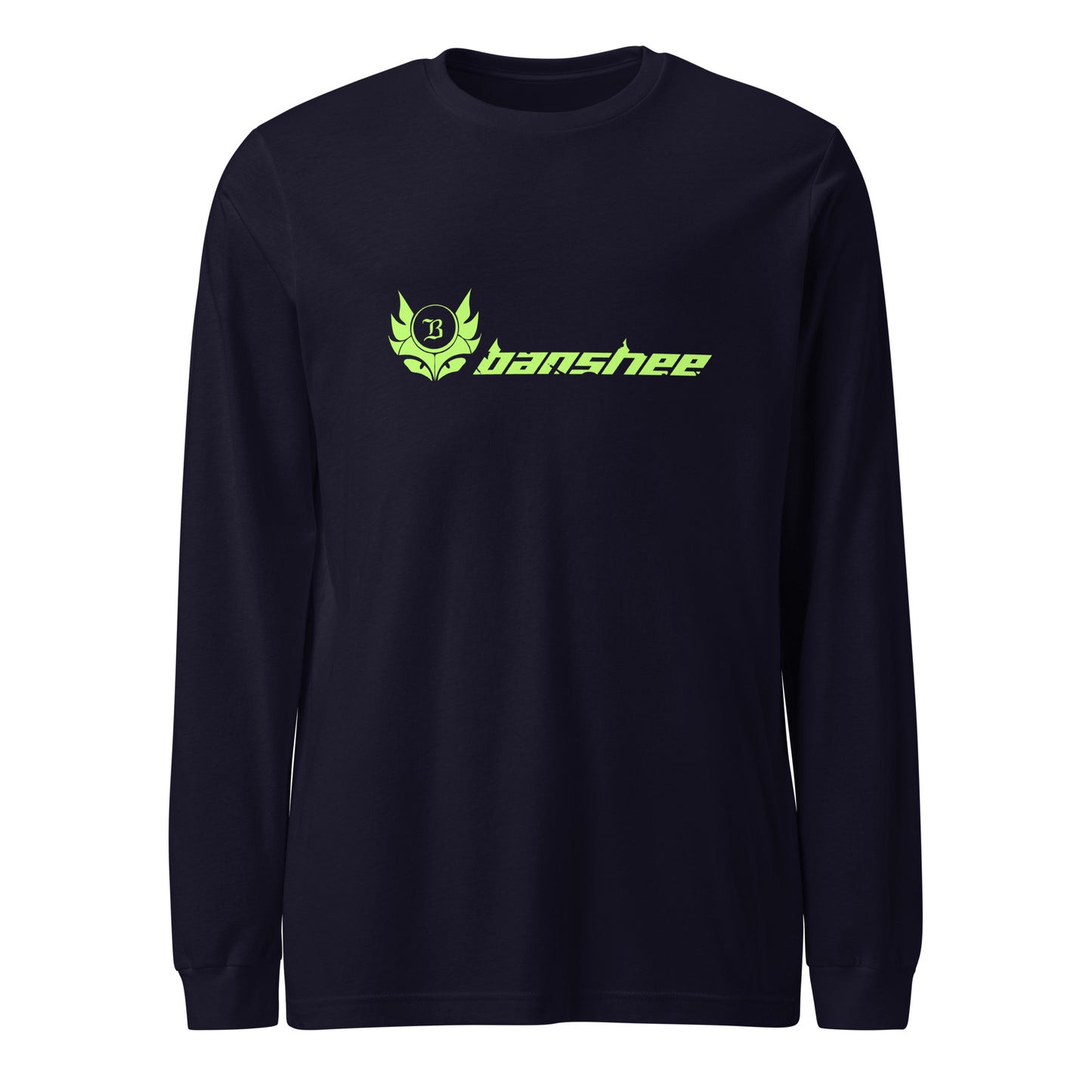 Banshee Linear Lime - Long Sleeve Tee